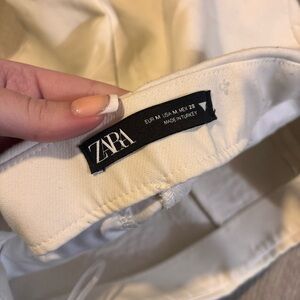 Zara Off-White Trousers
